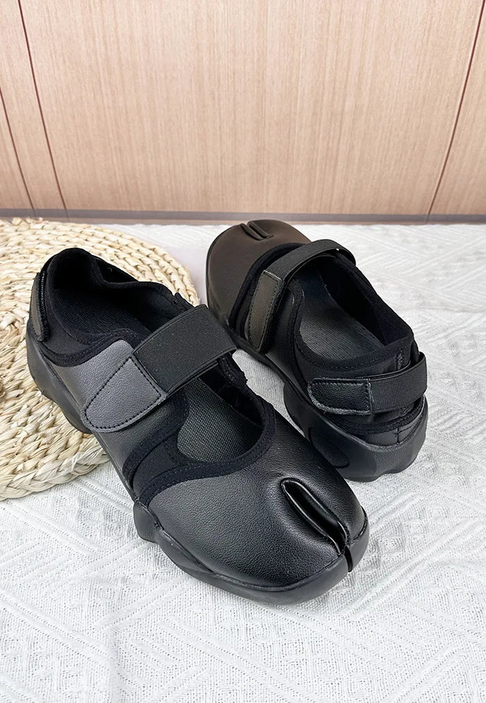 Women's Split-Toe Mary Jane Flats | Genuine Leather