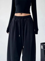 Women's High-Waist Wide-Leg Drawstring Pants