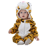Plush Hooded Baby Winter Romper