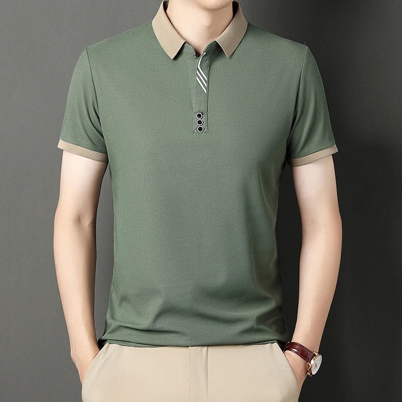Men's Classic Solid Polo Shirt | Everyday Elegance