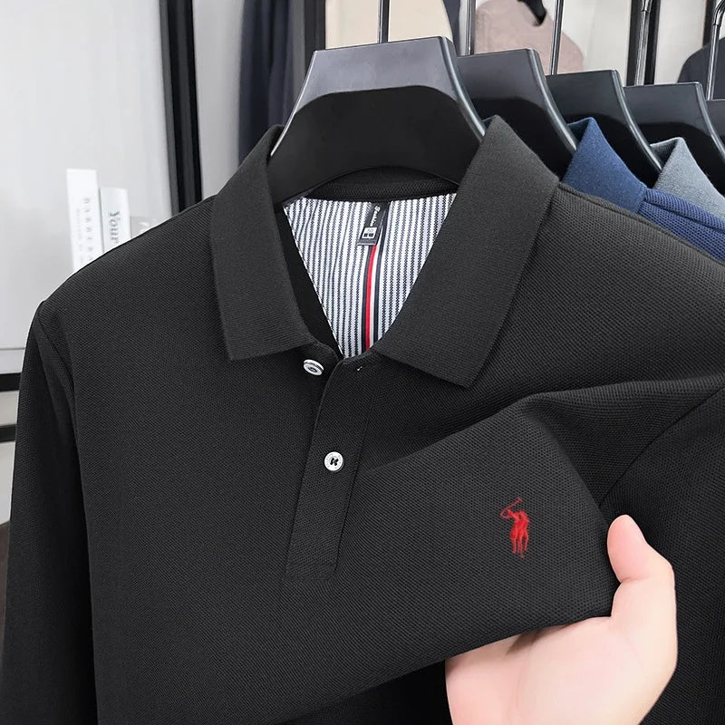 Men's Premium Cotton Embroidered Polo Shirt – Smart Casual