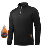 Men’s Fleece Half-Zip Turtleneck Sweatshirt