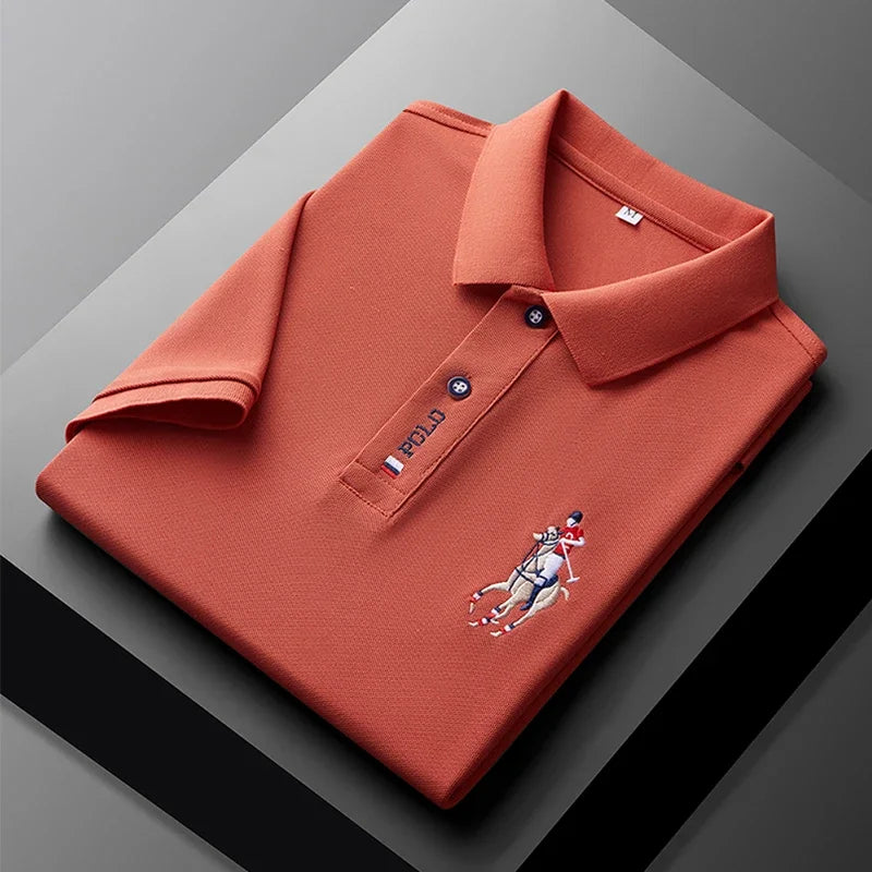 Men's Embroidered Polo Shirt – Casual Summer Style
