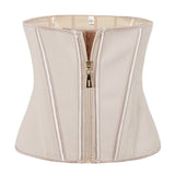 Premium Latex Waist Trainer Belt with Zipper – High Compression Body Shaper
