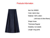 Vimly High-Waist Baggy Wide-Leg Denim Jeans for Women