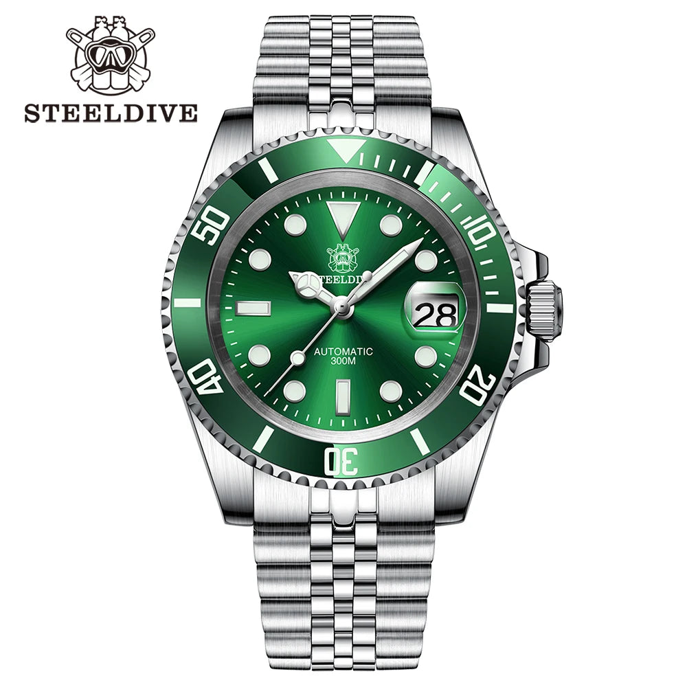 SD1953 Hot Selling Ceramic Bezel 41mm Steeldive 30ATM Water Resistant NH35 Automatic Mens Dive Watch