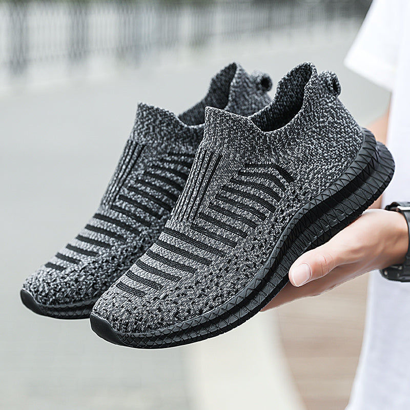 Men's Slip-On Casual Sneakers — Breathable Mesh, Lightweight, Anti-Slip