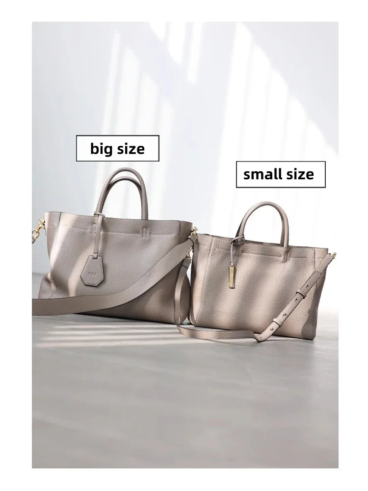 Luxury Women Handbag 100% Real Cow Leather Temperament Single Shoulder Messenger Bag Stuitable For Commuting