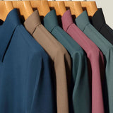 New Men's Short Sleeved Solid Color POLO Shirt Breathable and Comfortable Elastic Top
