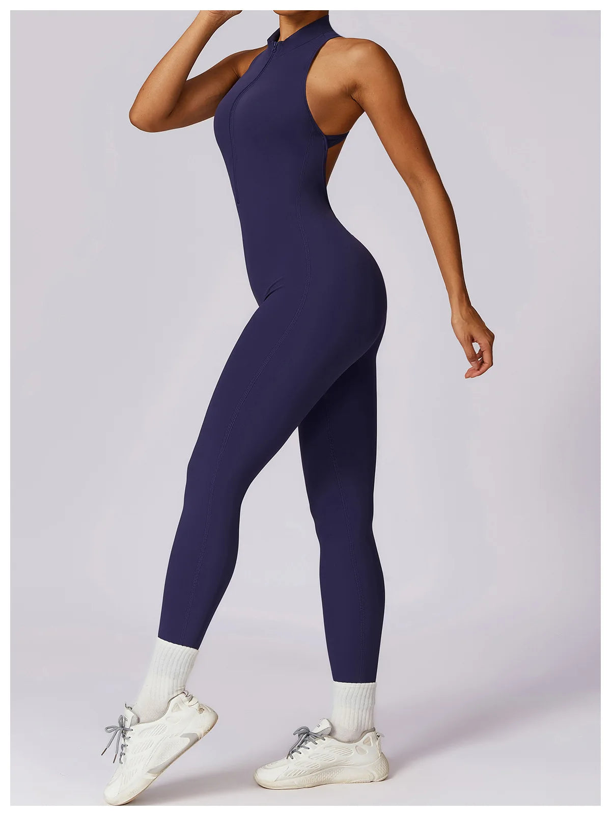 V-Back Athletic Yoga Jumpsuit