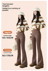 Women's Fleece-Lined High Waist Flare Leggings