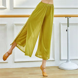 Women's Wide-Leg Nylon Dance Pants