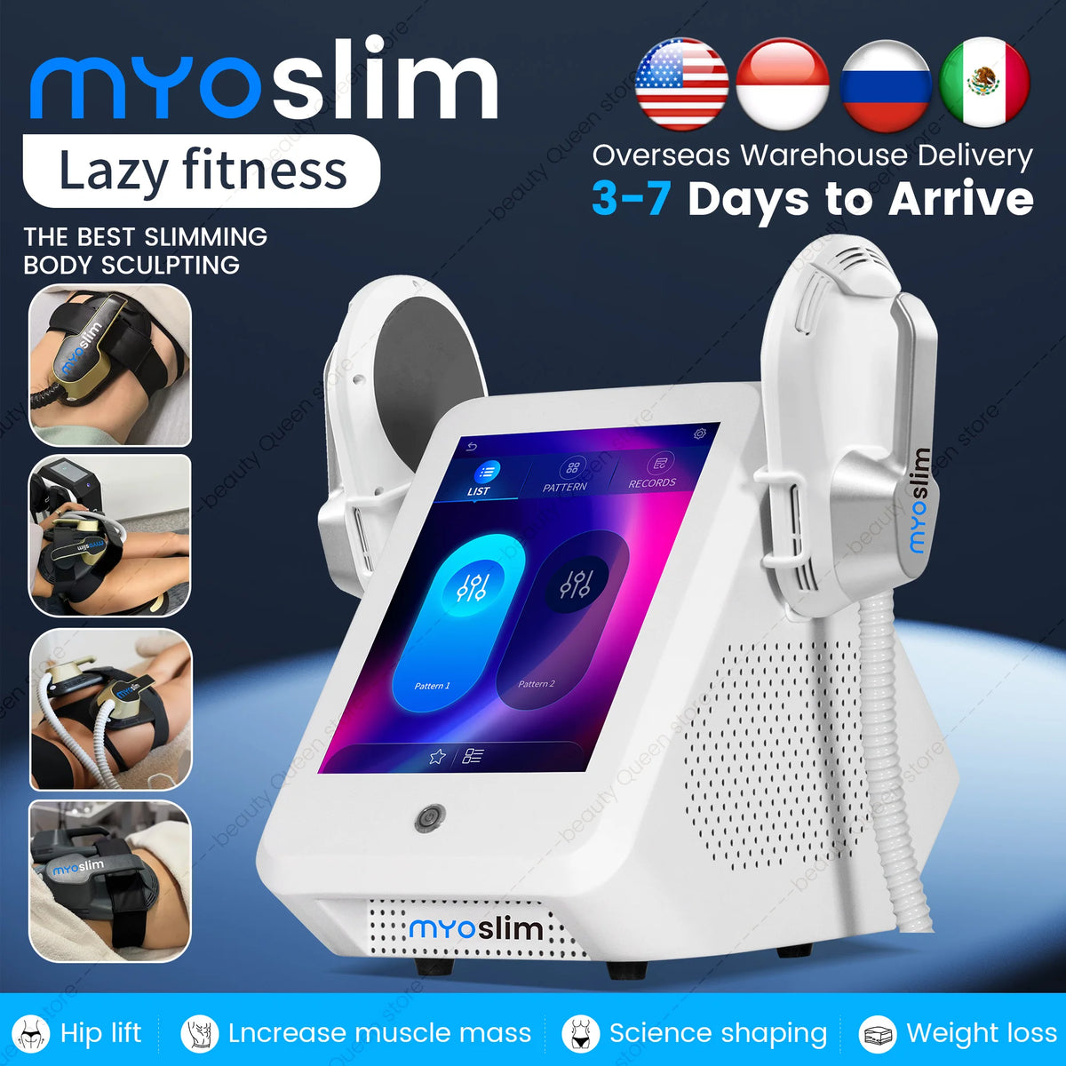 MYOSLIM 6500W EMS Neo RF Body Sculpt Machine Pro