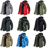 TACVASEN Fleece Lining Mountain Jackets Mens Hiking Jackets Outdoor Removable Hooded Coats Ski Snowboard Parka Winter Outwear