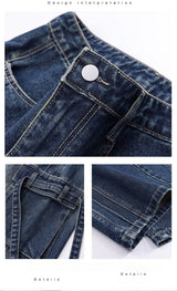 Men's Loose Straight-Leg Multi-Pocket Jeans