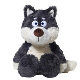 40cm Gray Wolf Plush Toy – Ultra-Soft Stuffed Animal