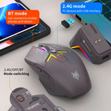 XUNFOX H2 Bluetooth Wireless Mouse Laptop Desktop Home Office Magnetic Fast Charging Luminous Mouse
