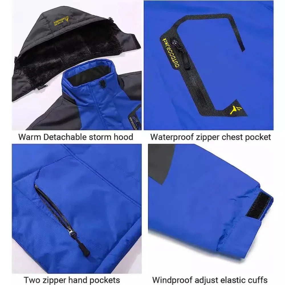 Men's Fleece-Lined Winter Parka | Waterproof Outdoor Jacket