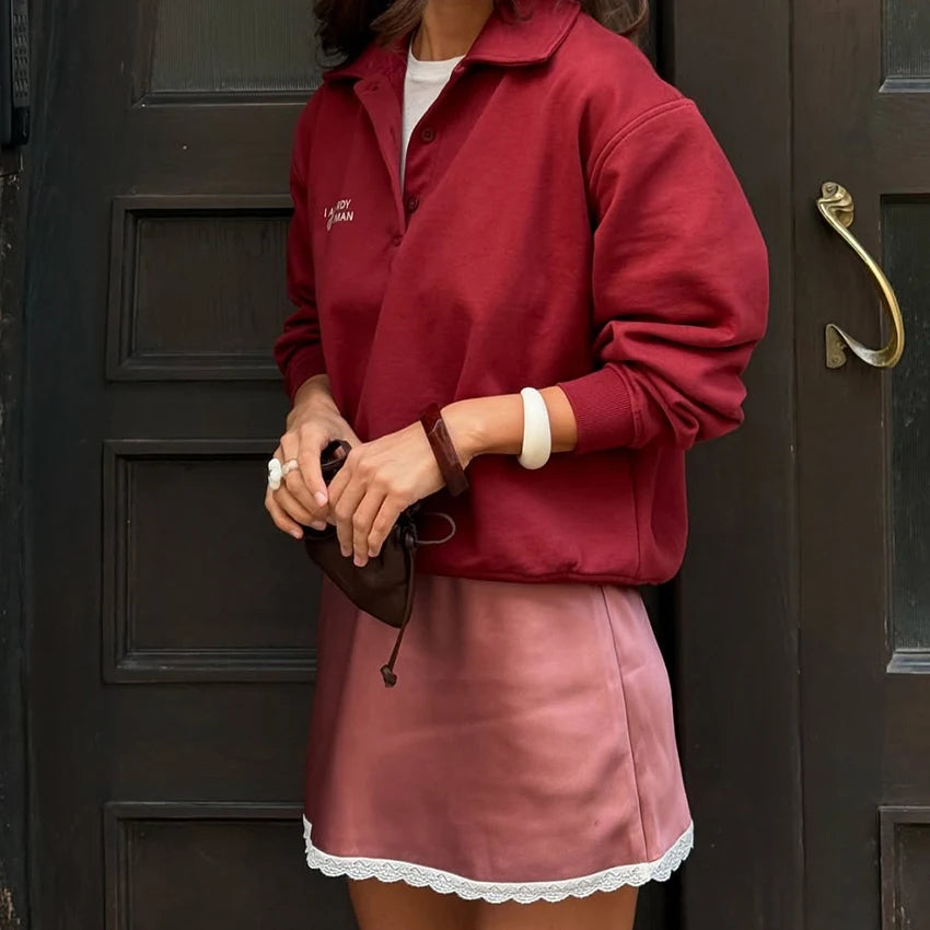 Elegant High-Waist Satin Mini Skirt