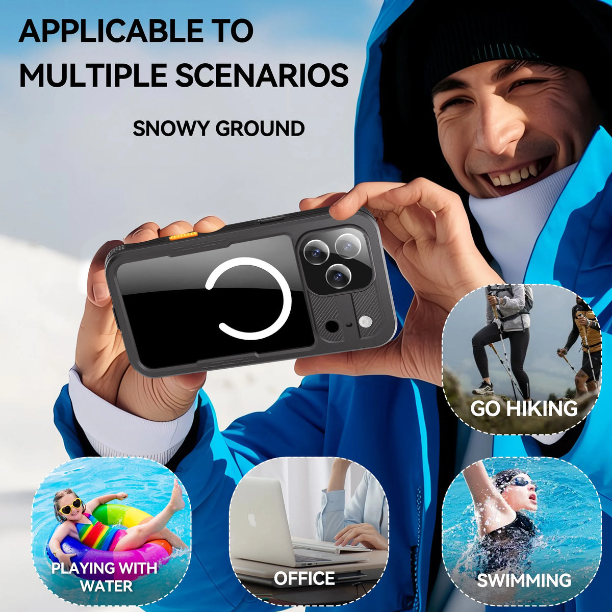 Shellbox Magnetic IP68 Waterproof Phone Case