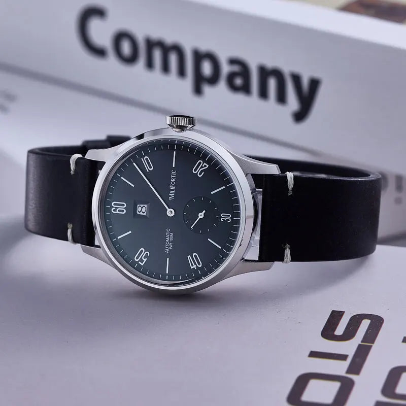 Milifortic 38mm Minimalist Jumping Hour Automatic Watch