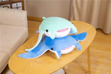 Kawaii Manta Ray Plush Pillow — Soft Marine Life Toy