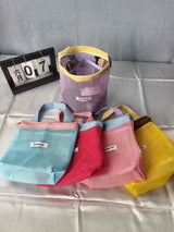 Homefish Foldable Mesh Cosmetic Bag Ins Style Bright Color Portable Women Summer Toiletry Storage Bag Beach Makeup Pouch