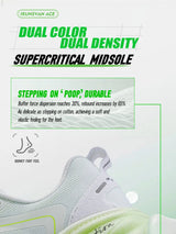 Irunsvan Qfeng1.0 Dual-color Dual-density Carbon Plated Running Shoes Shock-absorbing Lightweight Men's Water-repellent Sports