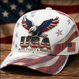 Unisex US Flag Embroidered Baseball Cap | Adjustable Mesh Hat