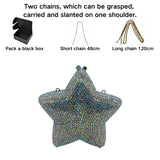 New Star Diamond Dinner Bag Foreign Trade Banquet Diamond Hand Bag Women's Bag Starr Lane Stone Crach