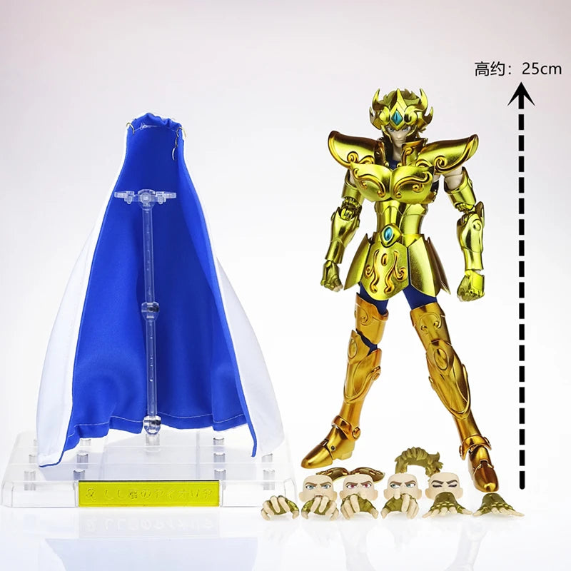 MST Saint Seiya Myth Cloth Aquarius Camus Leo Aiolia Capricorn Shura Gemini Saga Kanon Plus 3.0 Gold Knights of Zodiac Figure