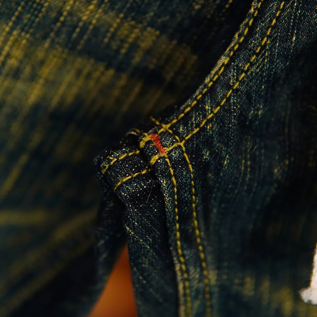 19oz Selvedge Denim Straight-Leg Jeans for Men | Emerald