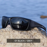 KDEAM New Polarized Fishing Sunglasses TR90 Frame Comfortable Anti slip Design Outdoor Fashion Sports Glasses Men Women Goggles