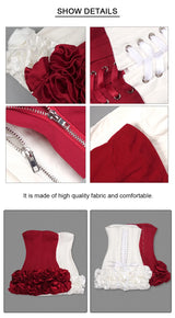 Structured Floral Mini Party Dress