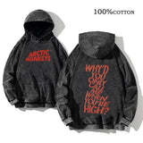 Retro Arctic Monkeys Printed Hoodie | Vintage Rock Streetwear