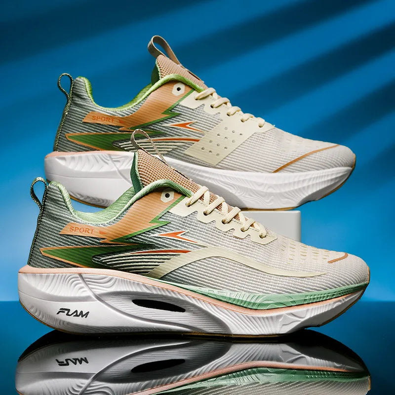 Marathon Running Shoes — Carbon Board, Air Cushion, Breathable & Lightweight Sneakers for Men & Women