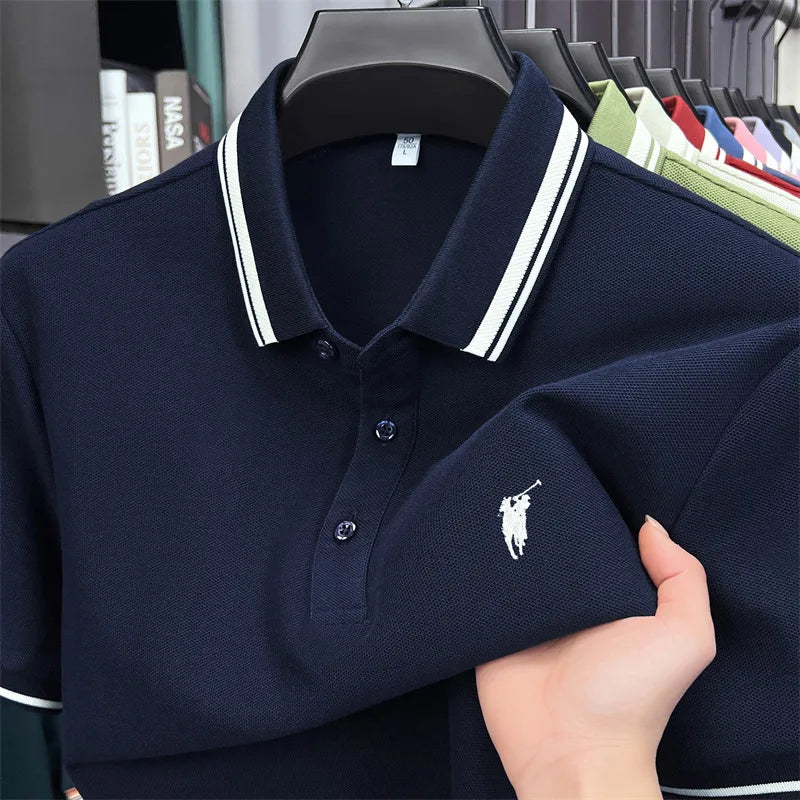 Men's Premium Cotton Polo Shirt | Embroidered Classic Fit