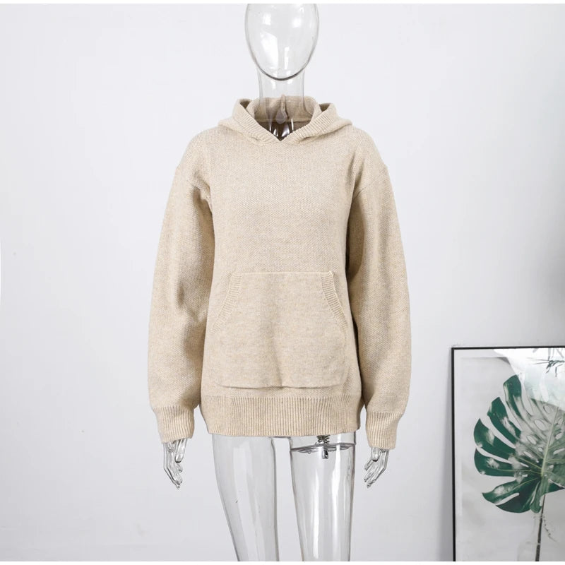 Women's Relaxed Hooded Pullover Sweater