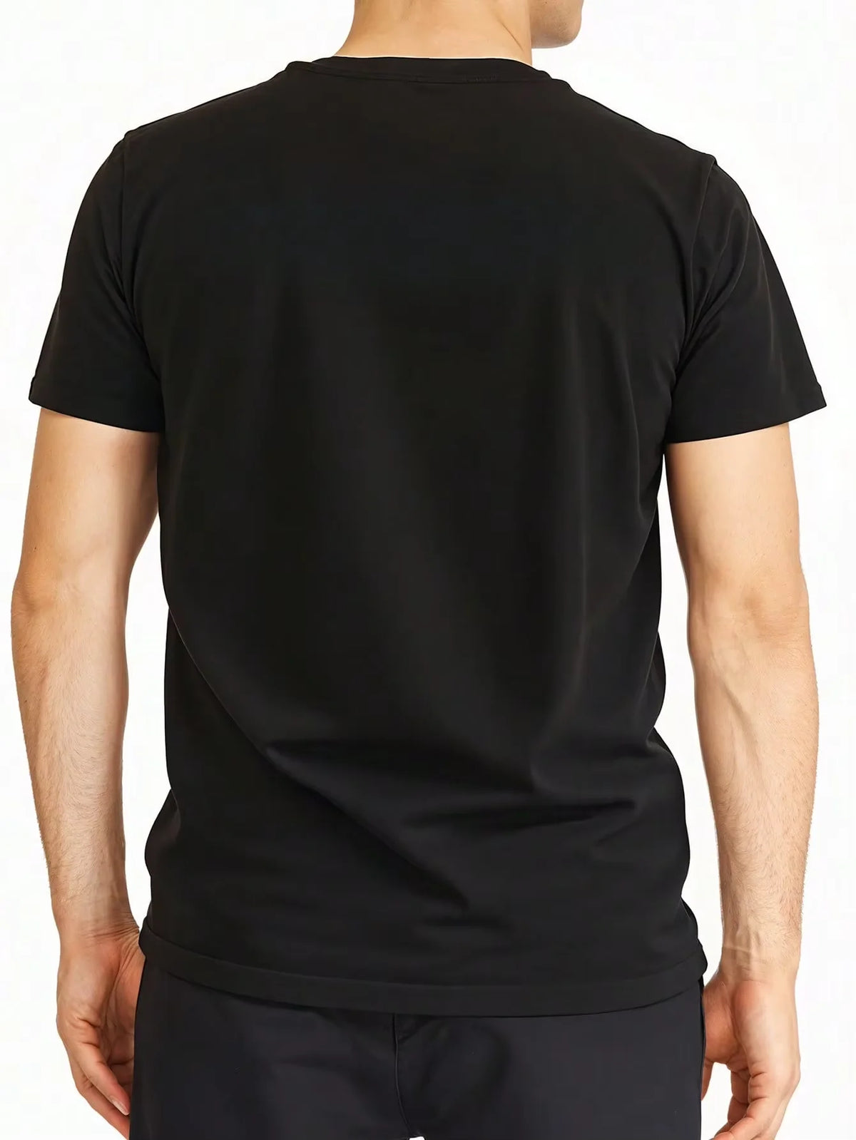 1pc Mens Clothes Cross Inscription Print Black TShirt, Unisex Casual Crew Neck Tshirt, Plus Size Men's Clothing 5XL, Lightweight 180gsm Knit Fabric,