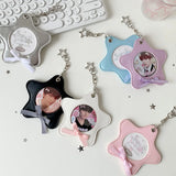 Y2K Korean Fashion Star Bag Pendant Cute Idol 3in Photo Storage Card Album Card Holder Women Decorative Accessories KeychainGift