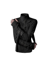 Women's Y2K Stand-Collar Buckle Jacket