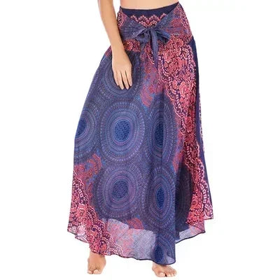 Boho Maxi Skirt – Flowy Ankle-Length Summer Skirt for Women