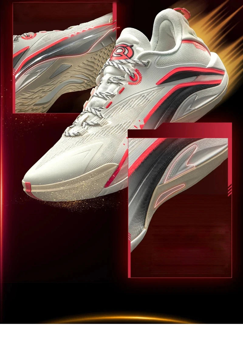 Li-Ning Men's BADFIVE SNIPER I SUPER On Door Basketball Shoes BOOM Cushion Wearable LiNing Stable Support Sports Sneaker ABFV005