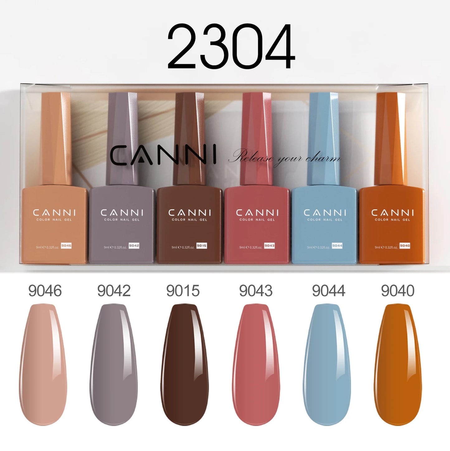 CANNI HEMA-Free Gel Polish Kit | Jelly, Nude & Rubber Base