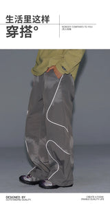 Men's Loose Fit Elastic Waist Cargo Pants