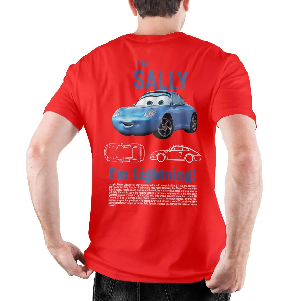 Men Sally I'm Lightning Cars T Shirts Lightning McQueen Graphic Tee