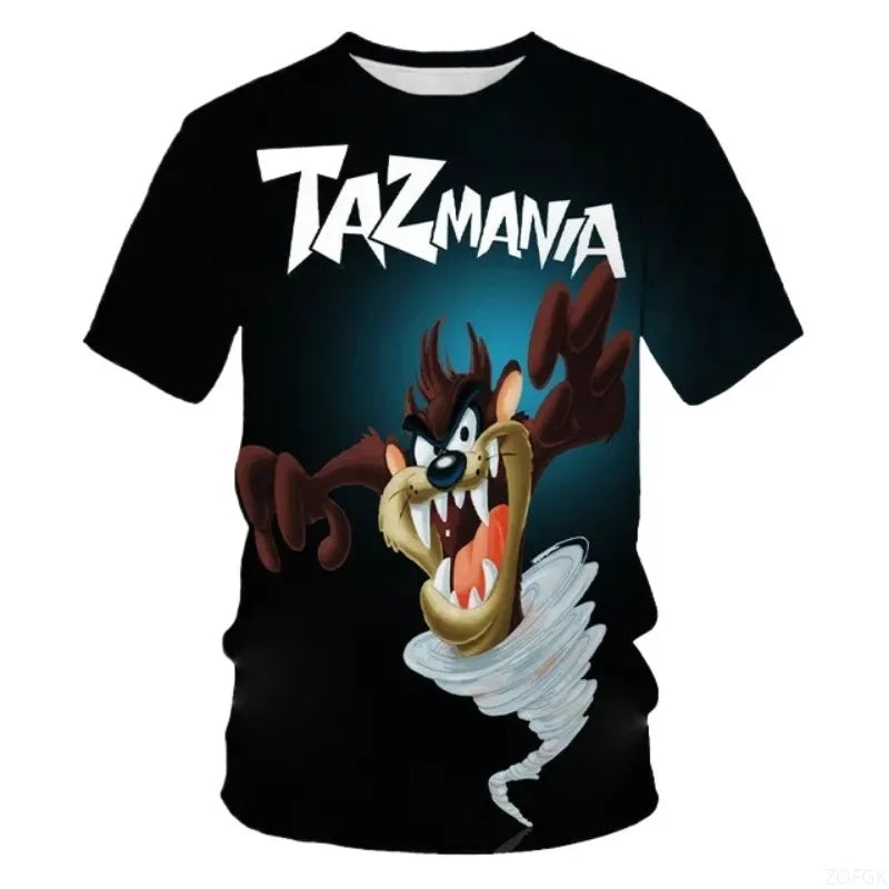 3D Anime Animal Print T-Shirt