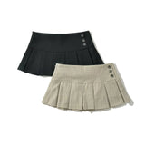 Women's Retro Pleated Mini Skirt
