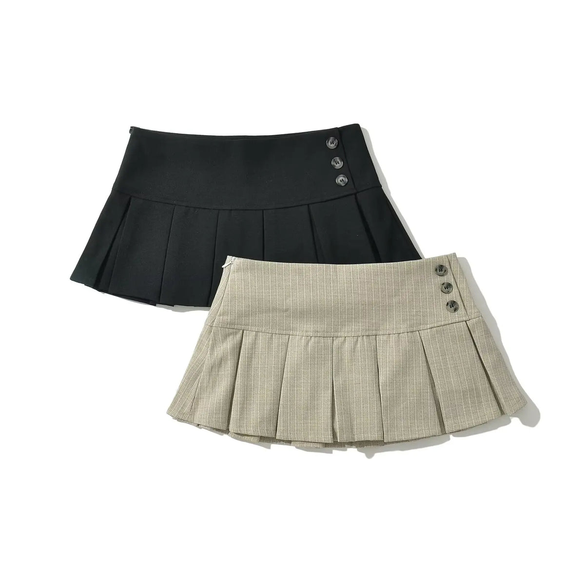 Women's Retro Pleated Mini Skirt