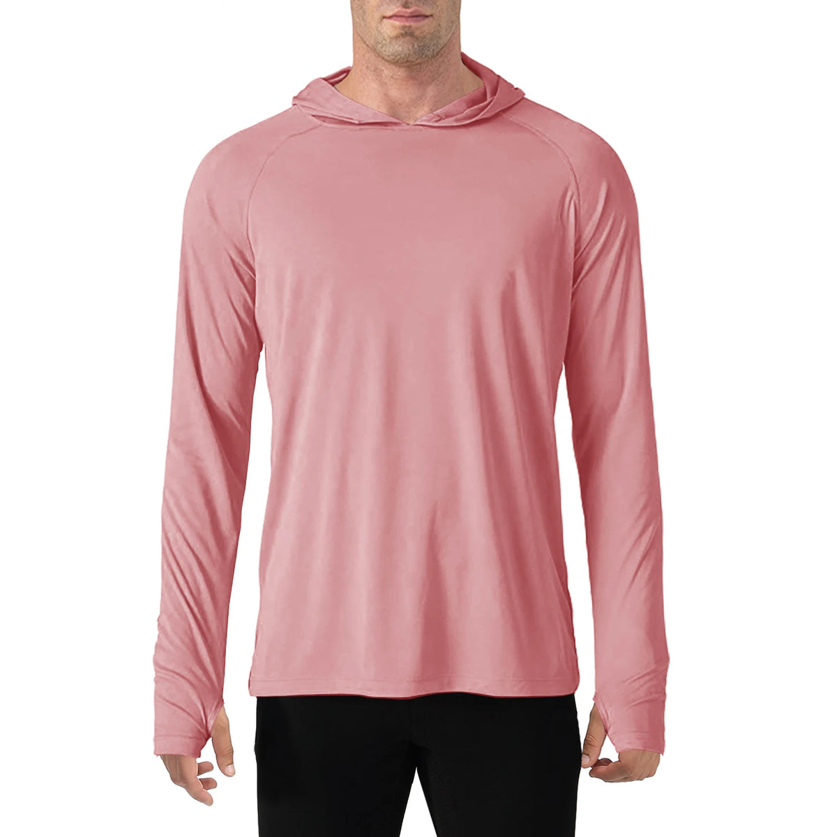 TACVASEN Men's Quick-Dry Long Sleeve Hooded T-Shirt